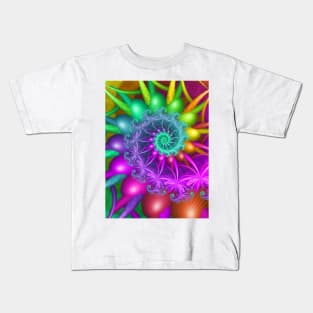 Rainbow Spiral Kids T-Shirt